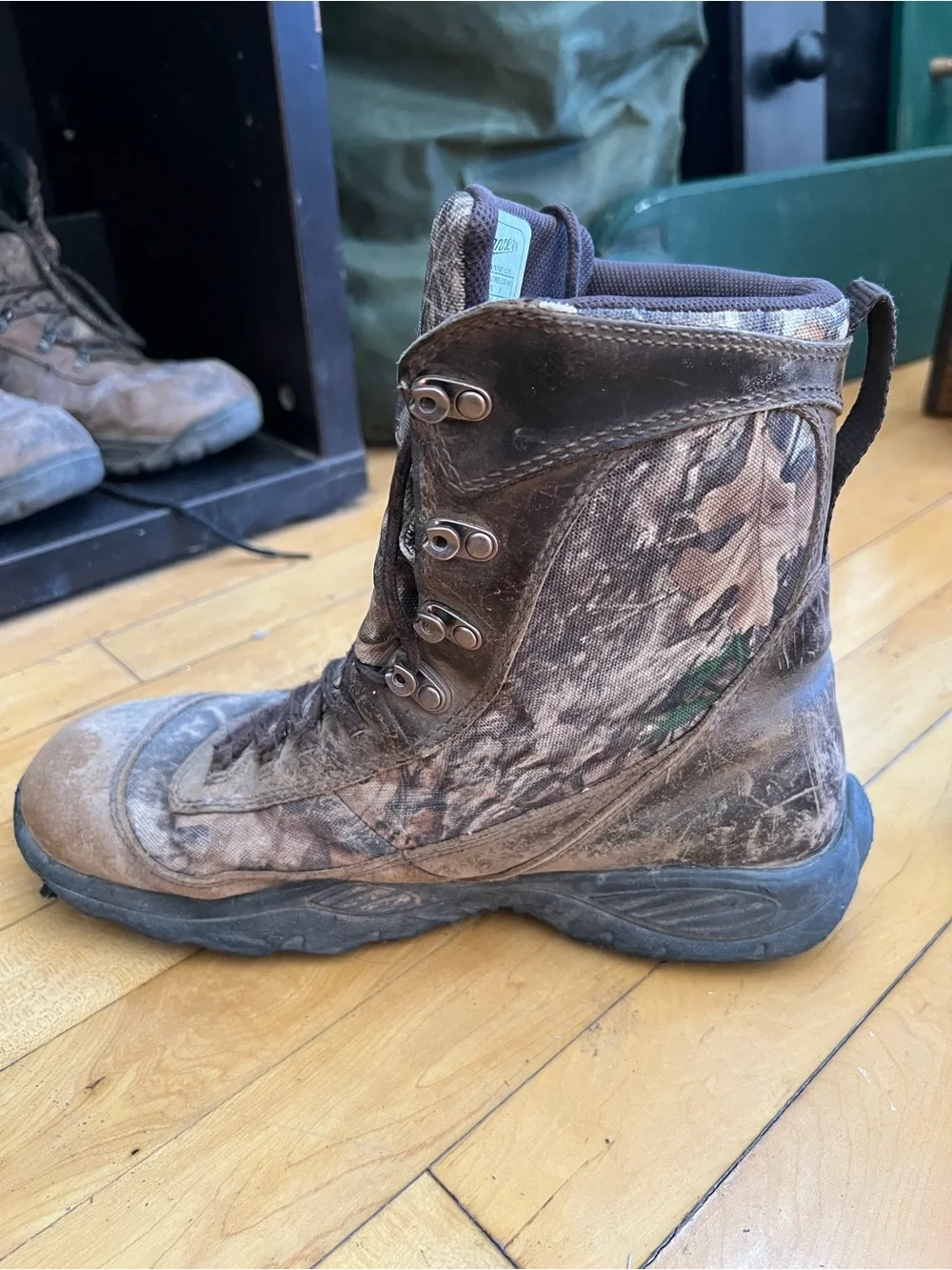 Danner Realtree Camo Lace-Up Hunting Boots in Brown